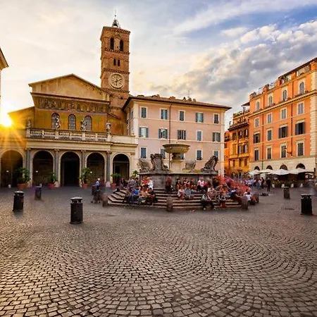 Luxury Art Apartment In Trastevere With Terrace Rome Exterior photo